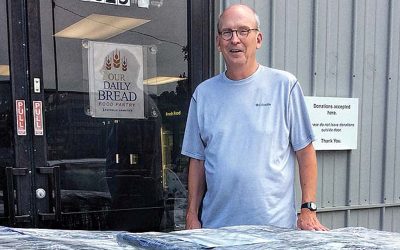 Volunteer Donates Grocery Carts to Our Daily Bread Food Pantry